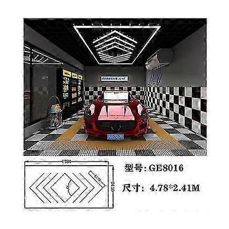 Fournitures de detailing automobile haut de gamme pour l'entretien des voitures, salle de lavage et atelier, éclairage LED nid d'abeille (GE8016) (1/5)