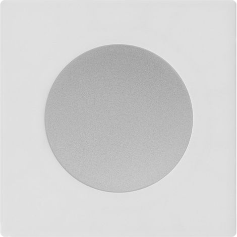 FONTINI Obturateur ALU DOM + plaque simple blanc (1/5)