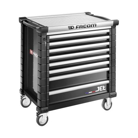 Facom – Chariot à outils 8 tiroirs – Servante roulante 1004 x 1005 x 575mm – Charge maximale 300kg – Pour professionnels