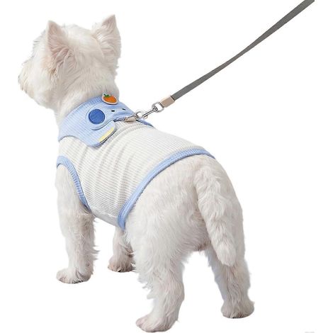 Gilet rafraîchissant chien veste respirante anneau traction D polyester Chiots chatons petits/moyens chats Taille L promenades estivales camping (1/5)