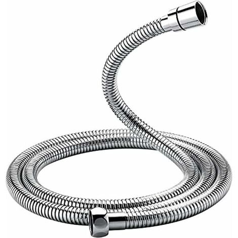 YMYNY Universal-Brauseschlauch (1,5 m), verdreh- und knicksicherer Brauseschlauch, Edelstahl/Chrom