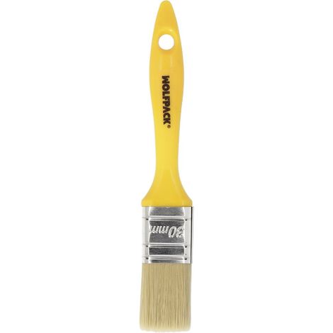 Frattone Professionale Setola Bianca Larghezza 30 mm. Manico ergonomico in plastica con setole naturali, pennello da pittore, pe