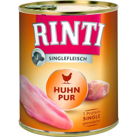 Rinti Singlefleisch Hundenassfutter Adult getreidefrei 800 g Huhn Nassfutter