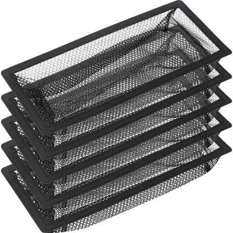 Grille de ventilation de sol, lot de 5 filtres à mailles pour grilles de ventilation de sol (10 x 25 cm)