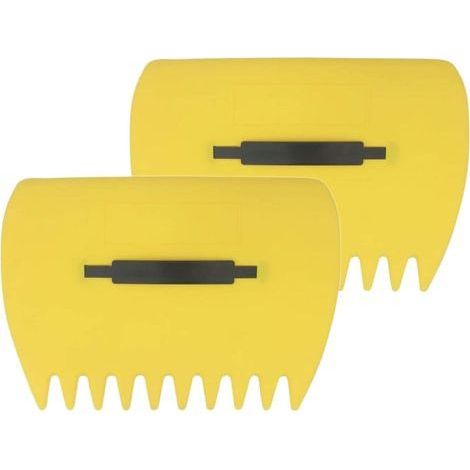 Ramasse Feuille, 2 Pièces Ramasse Feuilles Mortes Rateau a Feuille Rateau Gazon Utilisé Pour Le Nettoyage De La Pelouse Et Du Jardin, 340 x 250mm (jaune) (1/4)