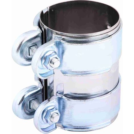 Collier de serrage pour tuyau d'échappement en acier inoxydable 2 inch avec boulons (1/5)