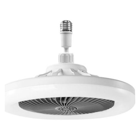 Ventilateur de plafond silencieux avec éclairage LED E27 – 3 vitesses – Intensité variable – Minuterie – Installation sans outil – Gris – 3 vitesses (1/5)