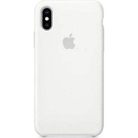 Coque en silicone blanche pour iPhone X et iPhone Xs