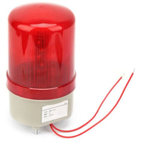 220VAC clignotant clignotant rouge LED voyant d'avertissement diamètre 97mm (1/5)