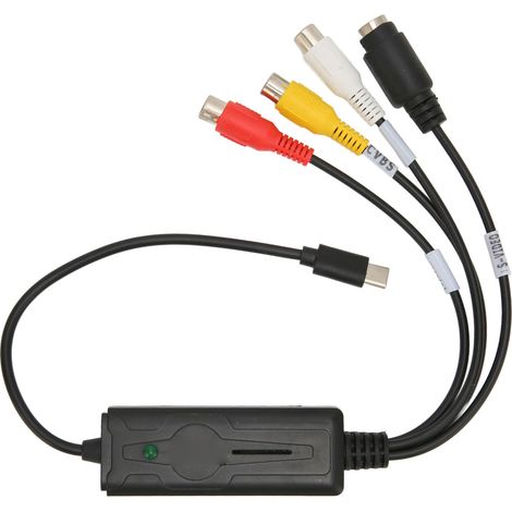 Carte de Capture vidéo sonore de Type C, adaptateur de convertisseur RCA vers USB pour Vista XP OS X Windows 10 8.1 8 7 (1/5)
