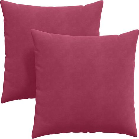 Maison Exclusive - Sofakissen 2 Stück Weinrot 60 x 60 cm Cordstof