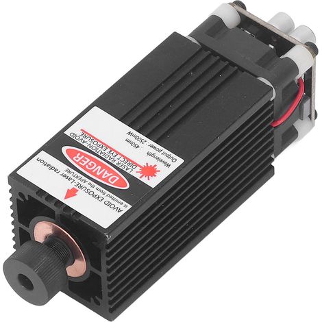 Module Gravure Laser CNC 450nm 2500mW 2.5W, Tête de Découpe à Mise au Point Réglable, Refroidissement Rapide, 3 Broches, pour Graveur DIY (1/5)
