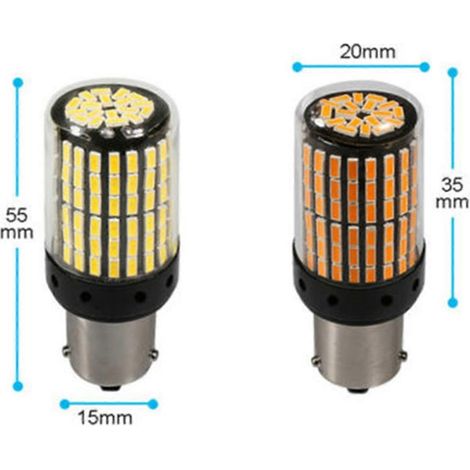 Clignotant/feu stop, étanche IP65, lot de 2, 1156 3014 144 SMD T20