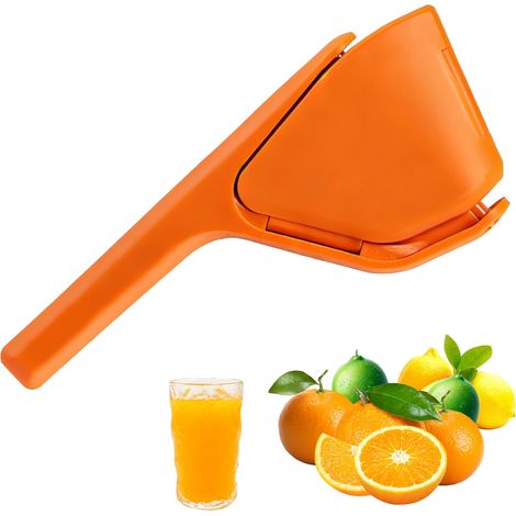 Presse-agrumes manuel, multifonctionnel, presse-agrumes manuel, presse-agrumes en ABS,extrait sans effort jus tout en préservant les nutriments, pour oranges,citrons et tomates (1/5)