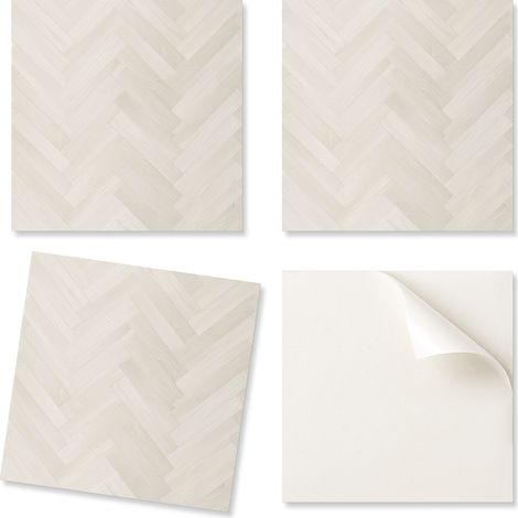 Azulejos autoadhesivos para pared, ideales para la decoraci贸n de salas de estar, con dise帽o de espiga en madera, 20x20x20 cm.