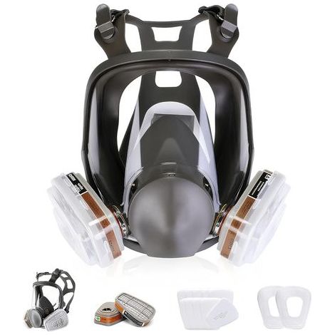 Maschera per pittura con filtro, respiratore facciale a vapore organico, protezione respiratore facciale, certificazione CE (1/5)