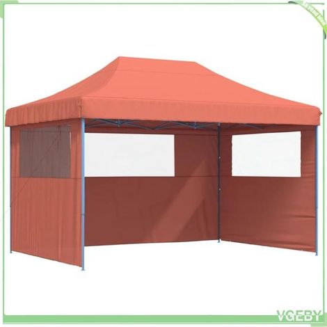 Tente de réception pliable - FAFEICY - 4005021 - 3 parois avec fenêtres - Toit Oxford PVC - Cadre acier revêtu (1/5)