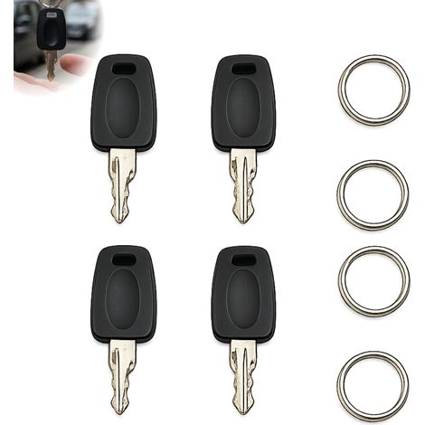 4PCS Clés Compatibles avec T002 T007 avec Porte CléS, CléS Bagage Universelles Compatibles, Clé Serrure Valise Multifonction Pour Bagages, Cadenas Valise Voyage et Accessoires SéCurité (1/5)