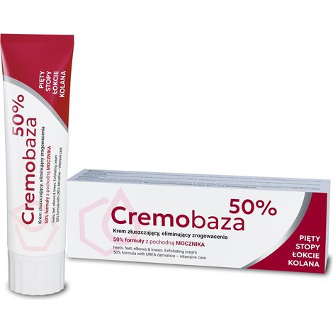 Crème exfoliante Cremobaza à 50 % d'urée pour talons, pieds, coudes et genoux, peaux calleuses, 30 g