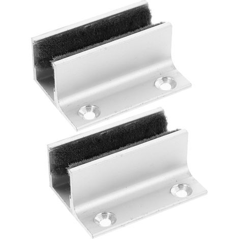 2 pcs guide de sol pour porte coulissante, alliage d'aluminium (1/5)