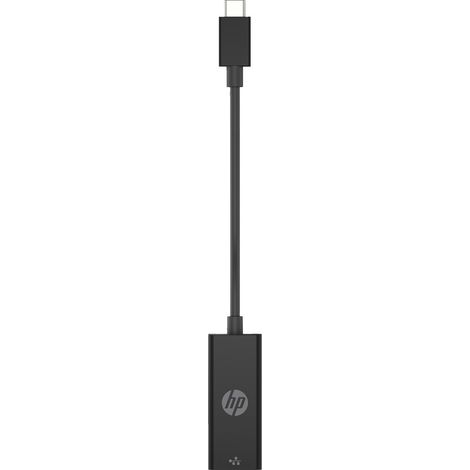 hewlett-packard HP USB-C RJ45 Adaptateur Noir Compact (1/5)