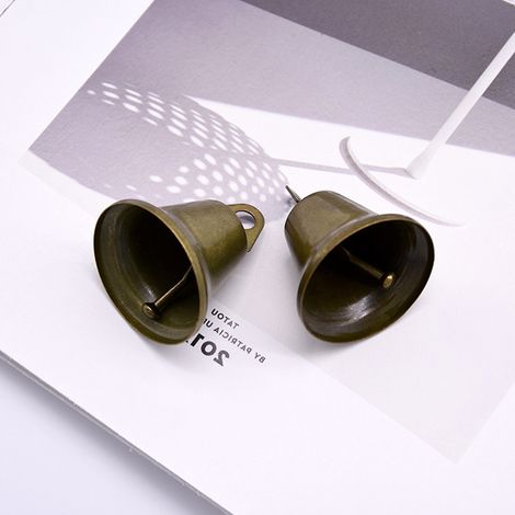 30 Vintage-Bronzeglocken (38 mm) für handgefertigte Bastelarbeiten (1/5)