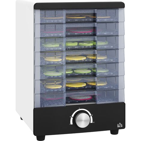 Seven Tray, 40-70°C Food Dehydrator - White