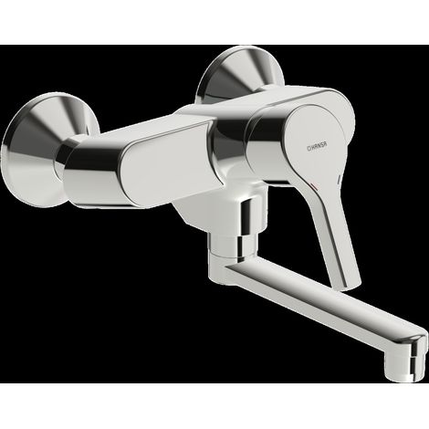 HANSA HANSAPALENO Mezclador de lavabo, de pared, 242 mm de
