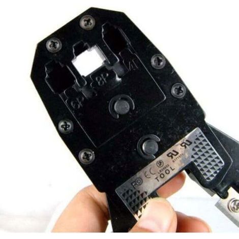 Pinza Crimpatrice - RJ45 RJ12 RJ11 - 8P 6P 4P - Pour Câbles UTP STP - Inclut Spéléfil - 1 Pièce (1/4)