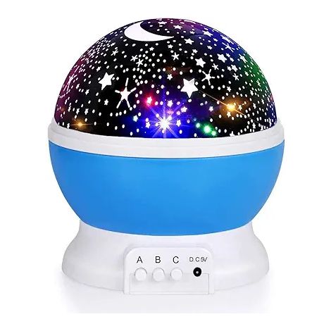 Veilleuse Enfant, Lampe Étoilée Multicolore, Projecteur Ciel Nébuleuse 360° Rotatif - Lumière Colorée - Changeante, Câble USB (1/3)