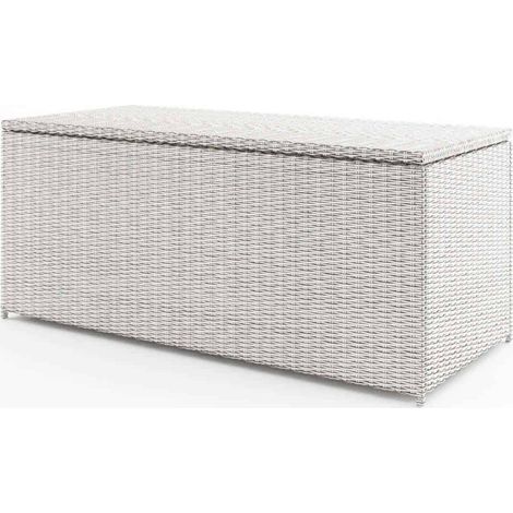 Fioriera SCATOLA 160x82x74 954L Oltre royal white technorattan Homms (1/5)