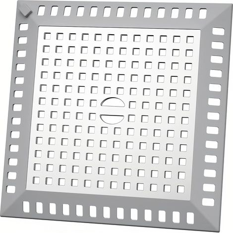 2 filtros para atrapar pelos de ducha de 12,3 x 12,3 cm, anticabello, para desagües de baño y cocina, para evitar que las tuberías se bloqueen. (1/5)