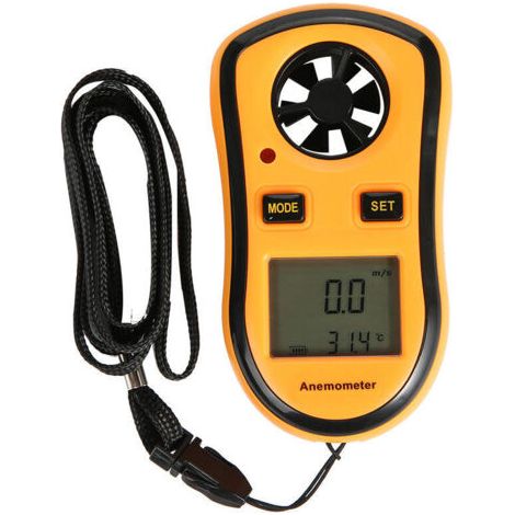 BUNTHAUS Anémomètre Numérique Portable Pour une Mesure Précise de la Vitesse du Vent Et de la Température, Mini Compteur De Vent Portatif Pour Diverses Industries (1/5)