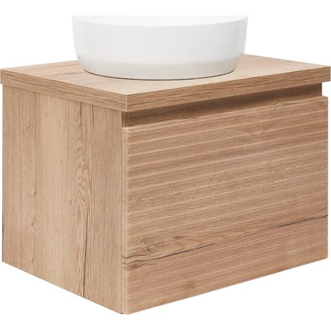 Naturel Mobile bagno Savona Natural 58x43x44,8 cm halifax rovere opaco (SAVONA60DHD)