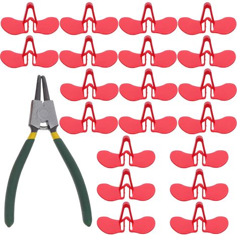 Lunettes Anti-picage Protection Solide pour Poulets en ABS avec Pince D'installation pour Volailles de 2,25 Kg , pour Élevage en Plein Air (1/5)