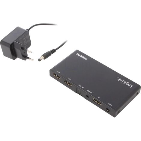 Repartiteur HDCP 2.2.HDMI 2.0 femelle X2 noir