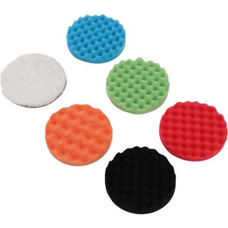 Set mit 1-Zoll-Polierschwämmen, große Größe, für Autos, LKWs, Felgen, Achsen, Waschen, Reinigen, Abstauben (1/5)