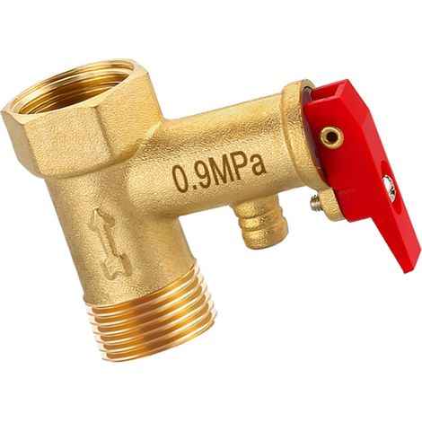 Soupapes de réduction de pression en laiton pour chauffe-eau électrique pour systèmes de chauffe-eau - Pièce de rechange en laiton 0,9 Mpa (1/5)