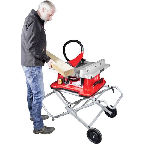 Holzmann – Supporto per sega circolare da banco – Telaio salvaspazio – Capacità di lavoro 680mm – Potenza 230V – TK255MS