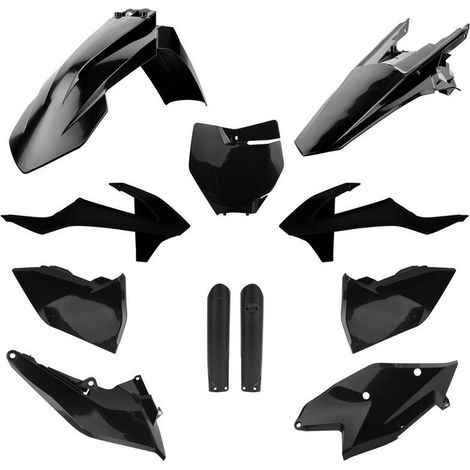 Kit di plastiche Polisport per KTM SX SXF XC 16 18 nere e resistenti