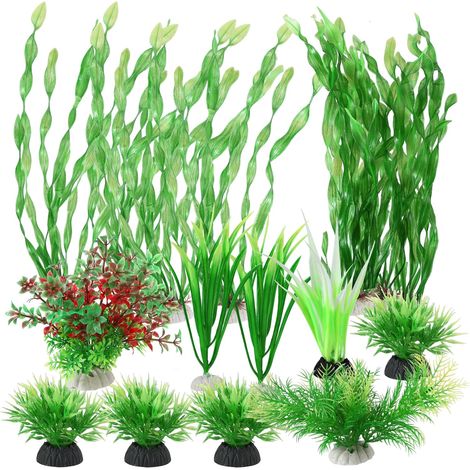 15 Pièces Aquarium Decoration Plante (1/5)