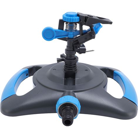 Arroseur gazon automatique rotatif 360° avec bras oscillant, grand rayon d'arrosage, multipurpose pour jardin cour plante, ABS, 493g, 1 arroseur 1 buse bras 1 buse pulvérisation (1/5)
