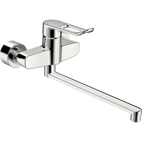 HANSA HANSAclinca Mitigeur de lavabo, saillie 377 mm, levier à (1/3)