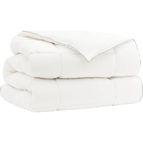 Piumone 220x240 cm Inverno 450 GSM Lana Australiana Bianco vidaXL (1/5)