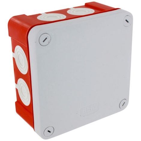 Boite dérivation étanche rouge OPTIBOX membranes IP55 100 x 100 x 55 mm - BLM