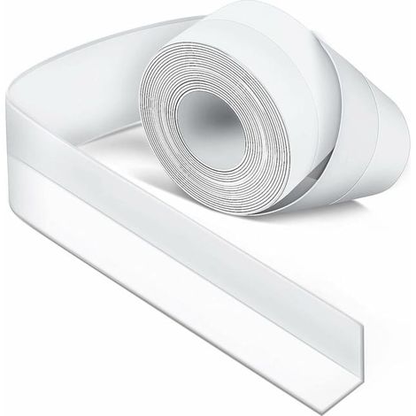 Bande d'étanchéité en silicone blanc pour salle de bain, bande d'étanchéité pour baignoire, ruban d'étanchéité étanche, ruban souple pour cuisine