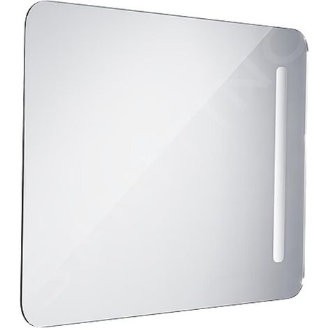 Nimco - Miroir de salle de bains série 2000 rétro-éclairé par LED, 60x80 cm, carré, aluminium ZP 2002 (1/5)
