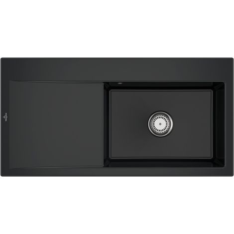 VB Einbauspüle Subway Style 60 336101 1000x510mm Rechteck Pure Black
