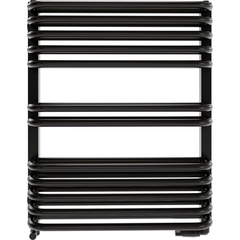 Termoarredo da bagno Luxrad Stark 64x53 nero opaco ZBD 516W