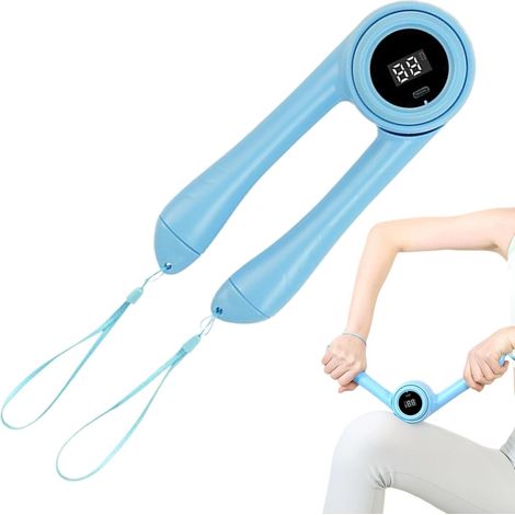 1 Entraîneur de bras, pliable, rotatif, poignée antidérapante, compteur intelligent, USB, pour fitness domicile bureau voyage (1/5)